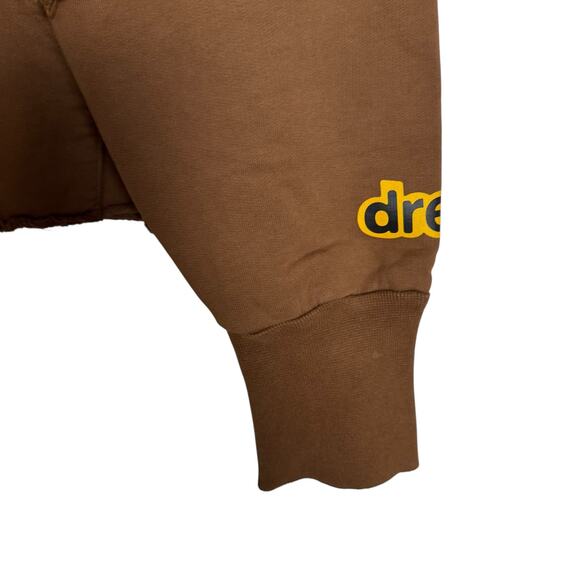 Drew House Mascot Deconstructed Brown Yellow Smiley Face Graphic Hoodie Small - Picture 6 of 11